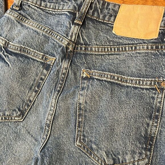 Zara High Waisted Straight Leg Jeans - Picture 4 of 6